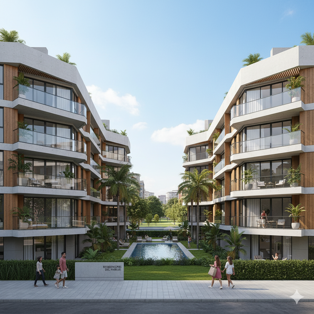 Complejo de departamentos multifamiliar